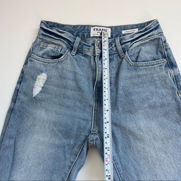 Frame Le Skinny De Jeanne Distressed Jeans Sz 25 - Picture 10 of 12
